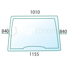 Pare-brise pour machine agricole NEW HOLLAND 82002183 adaptable
