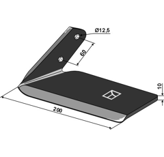 Aileron gauche pour FARMET 3013013 adaptable - BlackSteel©