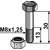 Schraube M8x1,25 x 30 für Mulcher MULAG Nachbau  