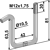 Brida 74,5 x 80 mm para sembradora GRUSE adaptable