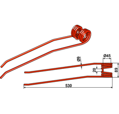 Federzinken für Schwader JF-STOLL 2502057 Nachbau  