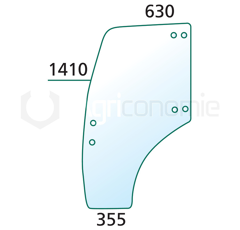Türscheibe li. - Landmaschine CASE IH 9977602 - Nachbau