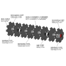 Train de disques assembles avec disques crénelés 13 adaptable - BlackSteel©