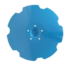 Disque crénelé ∅645x6 - 5 trous pour déchaumeur LEMKEN 34910029 adaptable