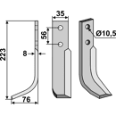 Fräsmesser Links 223 x 35 Nibbi Bruno Nachbau
