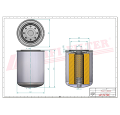 Filtre à huile adaptable HIFI FILTER SO040