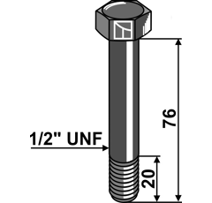 Schraube 1/2" für Häcksler BOMFORD Nachbau  