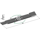 Couteau droit pour faucheur 640mm RÖLL adaptable - Blacksteel©