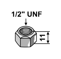 Ecrou pour broyeur BOMFORD adaptable - Blacksteel©