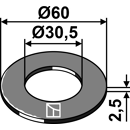 Ressort à disque Ø 60 mm adaptable