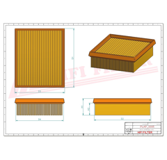Filtre à air adaptable HIFI FILTER SA322