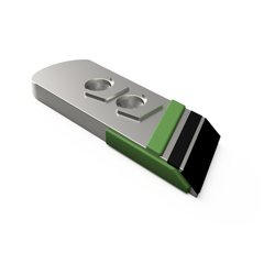 Pointe Gauche avec plaquettes carbure, rechargement et plaquettes arrière RABEWERK MP 332 L adaptable