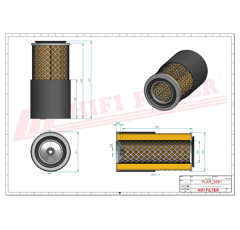 Filtre à air primaire adaptable HIFI FILTER SA14519