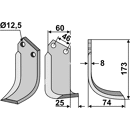 Fräsmesser Rechts 173 x 60 B.C.S. Nachbau