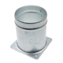 Flansch mit Schlauchstutzen 8", Stutzen 250 mm, Ø 200 mm, mit Wulst Nachbau