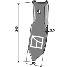 Soc à échange rapide 240 mm pour déchaumeur adaptable - Blacksteel©