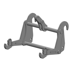 Interface d'accroche pour télescopique 3PTS CAT3 adaptable