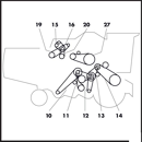 Courroie trapézoïdale pour moissonneuse batteuse DEUTZ-FAHR 06215203 adaptable
