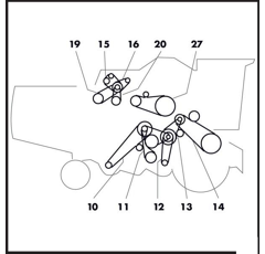 Courroie trapézoïdale pour moissonneuse batteuse DEUTZ-FAHR 06215203 adaptable
