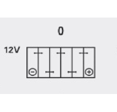Batterie NUMAX Premium 665 12V - 120Ah - P+ en bas à droite