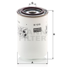 MANN  Hydraulikfilter W1019
