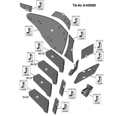 Versoir droit pour charrue GREGOIRE ET BESSON 177436 adaptable - BlackSteel©