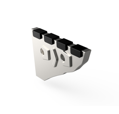 Nez de contre-sep Droit carbure équerres et renfort acier pour charrue KUHN HUARD 761106 adaptable