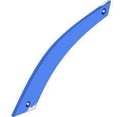 Streichblech-Streifen 4 - links SRP328PL4M Rabe by Muzzi Industrie