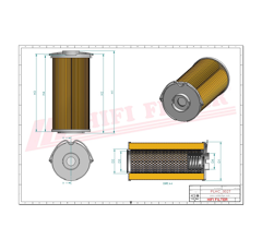 Filtro hidráulico HIFI FILTER SH74016 Adaptable