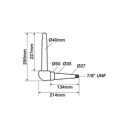Axe de fusée avant gauche pour tracteur CASE IH 3148245R92 adaptable