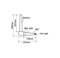 Axe de fusée avant gauche pour tracteur CASE IH 3148245R92 adaptable
