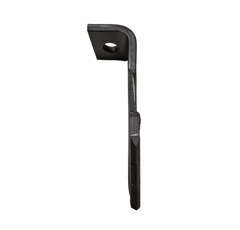 Dent de herse rotative Droite 3 plaquettes carbure triangulaires, fixation rapide RABEWERK 8437.77.01 adaptable