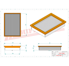 Filtre habitacle adaptable HIFI FILTER SC60172