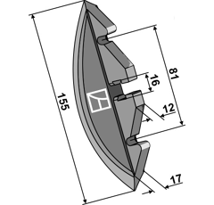 Soc pour semoir GASPARDO G19203660 adaptable - BlackSteel©