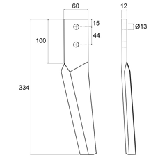 Kreiseleggenzinken links MASCHIO - Nachbau
