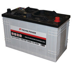 Batterie tracteur 12v 105Ah decharge lente + à droite | TECHNI-POWER
