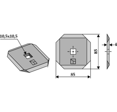FM-Messer für SEKO 244.79.0102 Nachbau