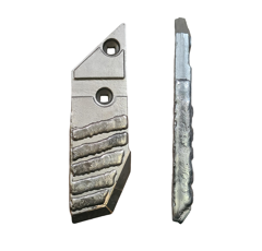 Pointe Gauche carbure 2 faces et rechargement pour charrue LEMKEN 3364055 adaptable