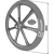 Rueda empacadora Ø900x165 mm para arado RABE adapt. BlackSteel©