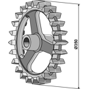 Crosskill-Ring Ø 350 mm – Nachbau  