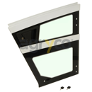 Vitre de porte avec serrure pour téléscopique MERLO 99348 adaptable