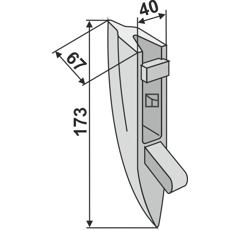 Clavette pour soc pour semoir GASPARDO G22270397 adaptable - BlackSteel©