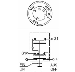 Bouton poussoir pour tracteur DEUTZ-FAHR 01177163 adaptable