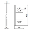 KM-Klinge 106x48x3 gekröpft ORIGINAL 434120 Pöttinger Original 
