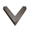 Mise à souder triangulaire carbure pour aileron de bineuse STEKETEE adaptable