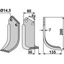 Fräsmesser Rechts 200 x 80 Nardi Nachbau