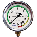 Manomètre avec séparateur ø 100 mm - 0 / 5 / 25 bars