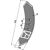 Pointe de soc pour cultivateur VÄDERSTAD 444897 adaptable