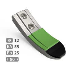 Soc de cultivateur, attaque en forme de cœur, 2 trous carbure et rechargement HORSCH 34060850 adaptable