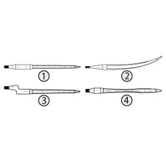 Dent de fourche cruciforme 850 mm - Ø 35 mm adaptable